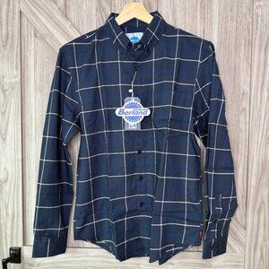 RSVLTS "Barry Flanilow” BorlandFlex Long Sleeve Button Down Flannel Shirt - M
